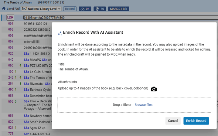 Fully Embedded in the Metadata Editor. Fully Embedded in the Metadata Editor.